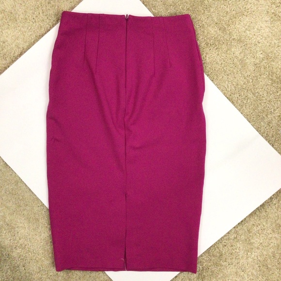 Express| Hot pink pencil skirt - Picture 6 of 10